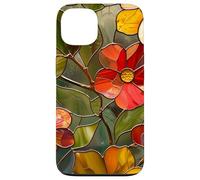 iPhone 13 Marygold Stained Floral Mosaic Boho Botanical Marygold Case