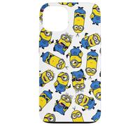 iPhone 13 Minions Different Emotions Minions Pattern Logo Case