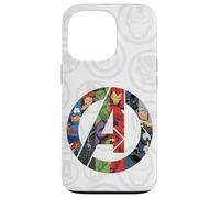 iPhone 13 Pro Marvel Avengers A Logo with Super Heroes Case