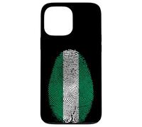 iPhone 13 Pro Max Nigeria Flag Fingerprint Nigerian Gift for Nigerians Case