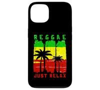 iPhone 13 Reggae Flag Colors Just Relax Reggae Music Lovers Distressed Case