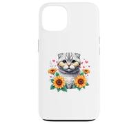 iPhone 13 Sunflowers Scottish Fold Cat Scottish Folds Coupari Case
