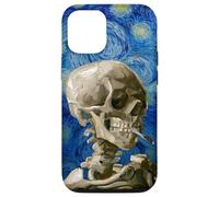 iPhone 13 Van Gogh Starry Night Smoking Skull Artistic Gothic Design Case