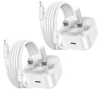 iPhone 14 13 12 Charger Fast Charge 2M Long Apple Phone Light-ning Charger Cable and Plug UK 20W Charging for i 14 Plus/14 Pro Max/13 Pro/12 Pro/SE/11 Pro/iPad 7 8th 9th,USB C to PD Lead and Head