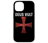 iPhone 14 Deus Vult - Catholic Crusader Templar Knight - Scarlet Cross Case