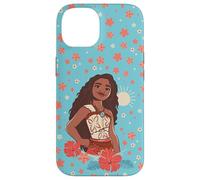 iPhone 14 Disney Moana 2 Brave Pose Colorful Floral Retro Portrait Case
