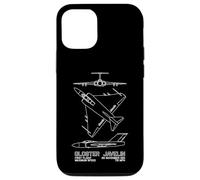 iPhone 14 Gloster Javelin British Jet Fighter Plane Blueprints Case