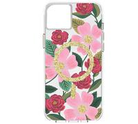 iPhone 14 Plus Case with Antimicrobial Rose Garden Floral Pattern