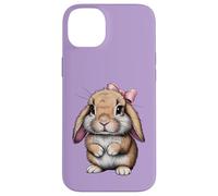iPhone 14 Plus Cute Bunny Pink Bow Women Girls Easter Mini Holland Lop Case
