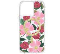 iPhone 14 Pro Max Case with Rose Garden Floral Pattern Antimicrobial
