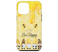 iPhone 14 Pro Max Funny Bumble Bee Spring Cute Gnomes Bee Happy Bee Gnome Case
