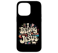 iPhone 14 Pro Max I Belong to Jesus - Hippie Groovy Religious Faith Christian Case