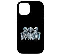 iPhone 14 Speak Hear See No Evil Skeleton Three Wise Skeletons Case