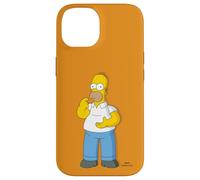 iPhone 14 The Simpsons Homer Simpson Duff Brown Case