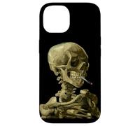 iPhone 14 Vincent Van Gogh Skull smoking Cigarette Skeleton Artistic Case