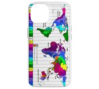 iPhone 14 World Time Zone Map Case