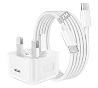 iPhone 15 16 17 Fast Charger and 2M Cable, 30W USB C Charger Plug with 2M USB C Cable for iPhone 17 16 Pro/16 Pro Max/15 Pro/15 Plus, iPad Pro/Air/Mini, iPhone Fast Charger USBC Plug UK Power Adapter