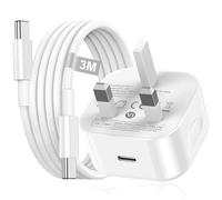 iPhone 15 16 Fast Charger Plug, 30W USB C Charger for iPhone 16e/16/16 Pro Max/16 Plus/15/15 Plus, iPad Air/Pro, iphone USB C Plug UK USBC Power Adapter Type C plug and 3M Fast Charging Cable Type C
