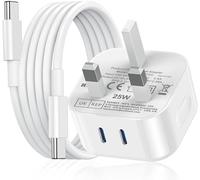 iPhone 15 16 USB C Charger,New Apple Type C Charger USBC Fast Charging Cable and Plug 25W for i Phone 16e/16 Plus/16 Pro/16 Pro Max/15 Plus/15 Pro/15 Pro Max,iPad M2 M3 M4 10th A16 A17 11th 2024 2025