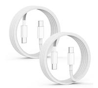 iPhone 15 Charger Cable 2M 2Pack, 60W USB C to USB C Fast Charging Cable, Type C to C Cord Lead Braided USB C Cable for Apple iPhone 15 Plus/15 Pro/15 Pro Max, iPad Pro/Air/Mini, Samsung