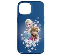 iPhone 15 Disney Frozen Anna and Elsa Sisters and Snowflakes Case