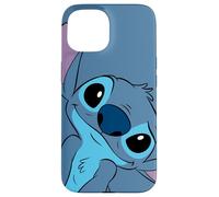 iPhone 15 Disney Lilo and Stitch Cute Stitch Face Slate Gray Case