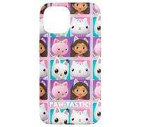 iPhone 15 Gabby's Dollhouse Paw-Tastic Cute Characters Box Up Logo Case