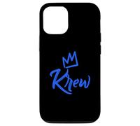 iPhone 15 Krew the King / Blue Crown & Name for Men Called Krew Case