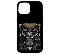 iPhone 15 Luna Moth Moon Phases Witchy Dark Academia Aesthetic Occult Case