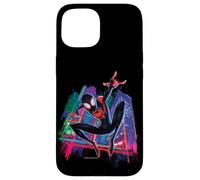 iPhone 15 Marvel Spider-Man Miles Morales Graffiti City Case