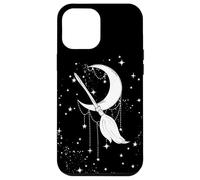 iPhone 15 Plus Witchy Magical Crescent Stars - Halloween Flying Witch Broom Case