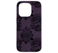 iPhone 15 Pro Case gothic dark purple roses occult goth phone Case