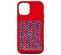 iPhone 15 Pro God, Family, Guns, & Freedom Case