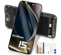iPhone 15 Pro LCD Screen Display for iPhone 15 Pro A2848 A3101 A3102 A3104 LCD Display Touch Screen Digitizer Assembly with Tool (Black)