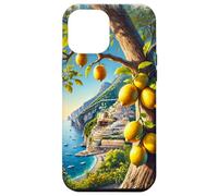 iPhone 15 Pro Max Amalfi Lemons Tree at the ocean oil painting Case
