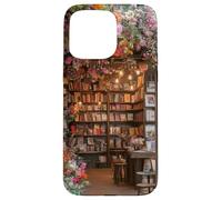 iPhone 15 Pro Max Charming Bookshop Architecture Book lover Floral Case