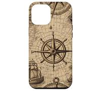iPhone 15 Pro Max Nautical Map Victorian Era Sailing Ship Vintage Old Case