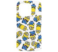 iPhone 15 Pro Minions Different Emotions Minions Pattern Logo Case