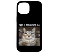 iPhone 15 Rage Is Consuming Me Silly Staring Cat Meme Case