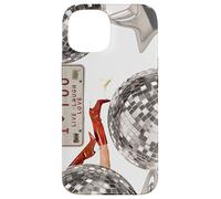 iPhone 15 Retro Coastal Cowgirl & Martini Cocktail Disco Ball Collage Case