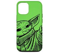 iPhone 15 Star Wars The Mandalorian Grogu Using the Force Green Case