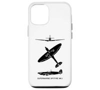 iPhone 15 Supermarine Spitfire Mark 1 WW2 Plane Spotter Silhouettes Case