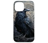 iPhone 15 Viking Raven Norse God Odin Pagan Mythology Design Case