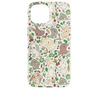 iPhone 15 Vintage Retro Mini Holland Lop Bunny Rabbit Lover Pattern Case