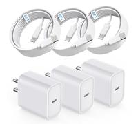 iPhone 16 15 Charger Fast Charging Type C Chargers USB C Charger Block iPhone 16 Chargers with 3Pack 6FT USB C to USBC Cable for iPhone 16E/16 Plus/16 Pro/16 Pro Max/iPhone 15/15 Pro Max/iPad/AirPods