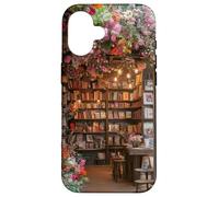 iPhone 16 Charming Bookshop Architecture Book lover Floral Case