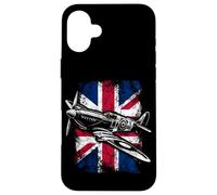 iPhone 16 Plus Spitfire Historic World War II British Fighter Plane Apparel Case