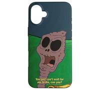 iPhone 16 Plus SpongeBob SquarePants Wait to Die Skeleton in Wheelchair Case