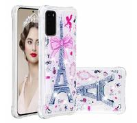 iPhone 16 Pro Max Case, 3D Glitter Quicksand Flowing Liquid Bling Sparkle Cute Clear Transparent TPU Gel Silicone Shockproof Cover Protective Case Girls Women for iPhone 16 Pro Max tower