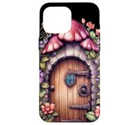 iPhone 16 Pro Max Cottagecore Aesthetic Mushroom House - Secret Fairy Door Case